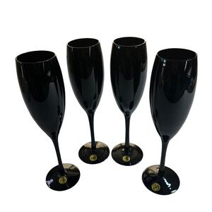 Argold Crystal Vintage‎ Black Crystal 8 oz Flute Remy